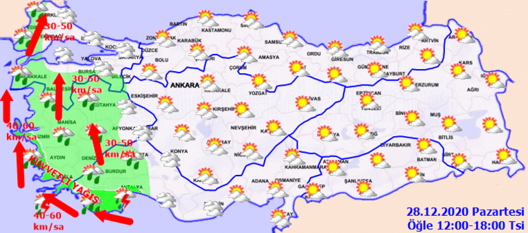 Meteorolojiden çok sayıda ile sağanak yağış uyarısı İşte son hava durumu raporu