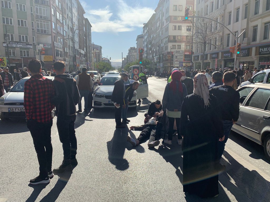 İstasyon Caddesinde Kaza