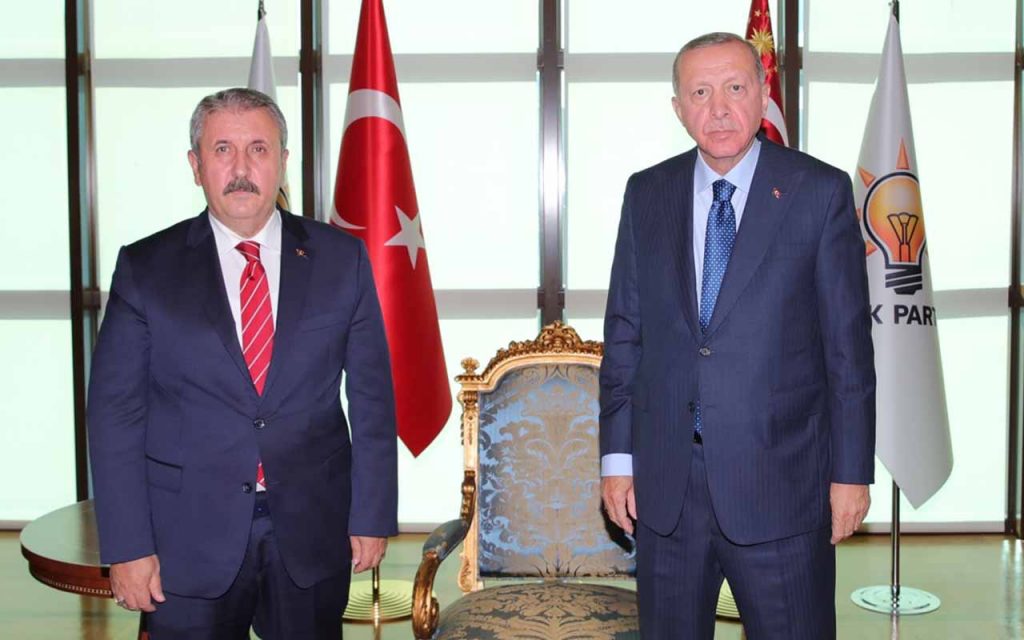 Cumhurbaşkanı Erdoğan, Mustafa Destici’yi kabul etti