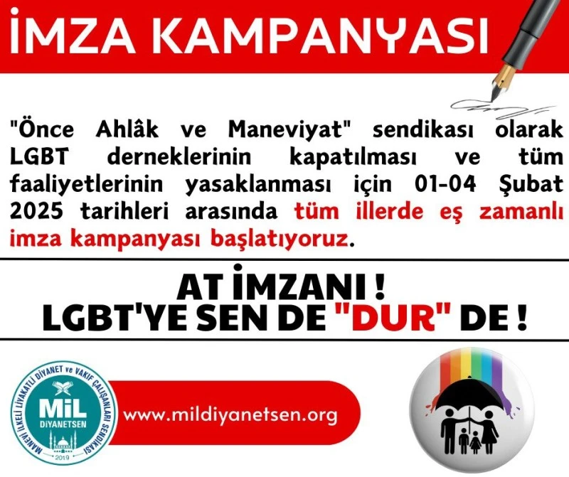 Mil-Diyanet Sen İmza Kampanyası