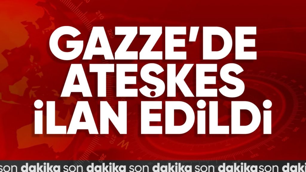 SON DAKİKA! Reuters: Gazze’de Barış Anlaşması İmzalandı
