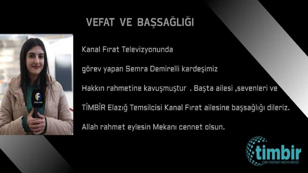 TİMBİR Başkanı Dr. Süleyman Basa’dan Semra Demirelli’ye Anlamlı Taziye Mesajı