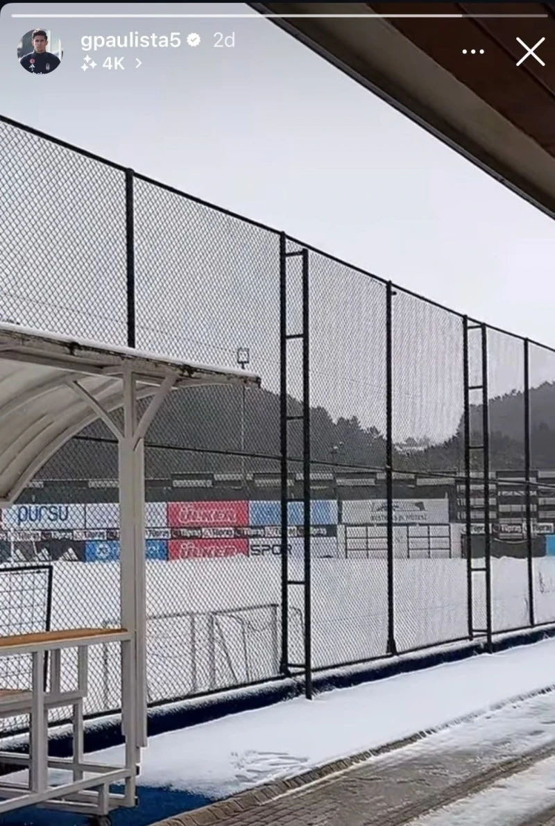 Beşiktaş, Sivas Maçı Öncesi Karla Kaplı Antrenman Yaptı