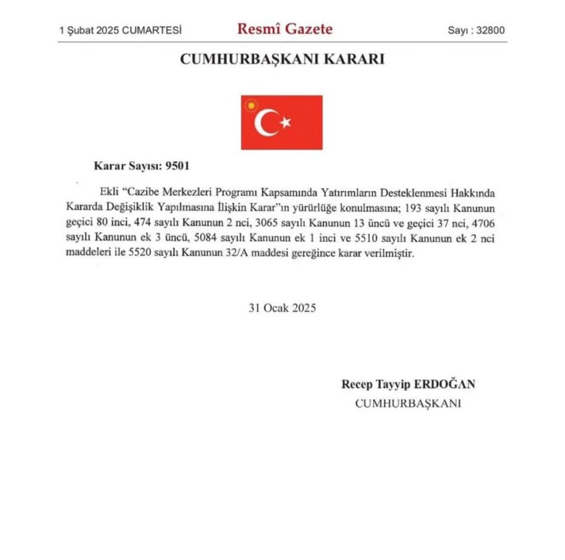 Demirağ OSB’de Teşvik Süresi Uzatıldı