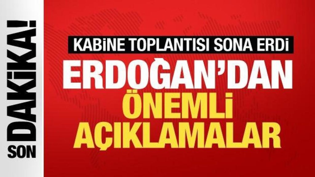 Kabine Toplantısı Sona Erdi