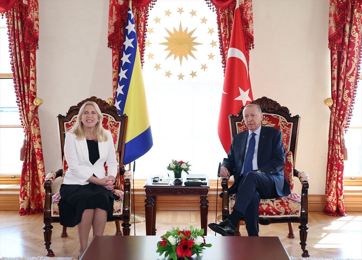 Cumhurbaşkanı Erdoğan, Bosna Hersek Devlet Başkanlığı Konseyi Başkanı ile Görüştü