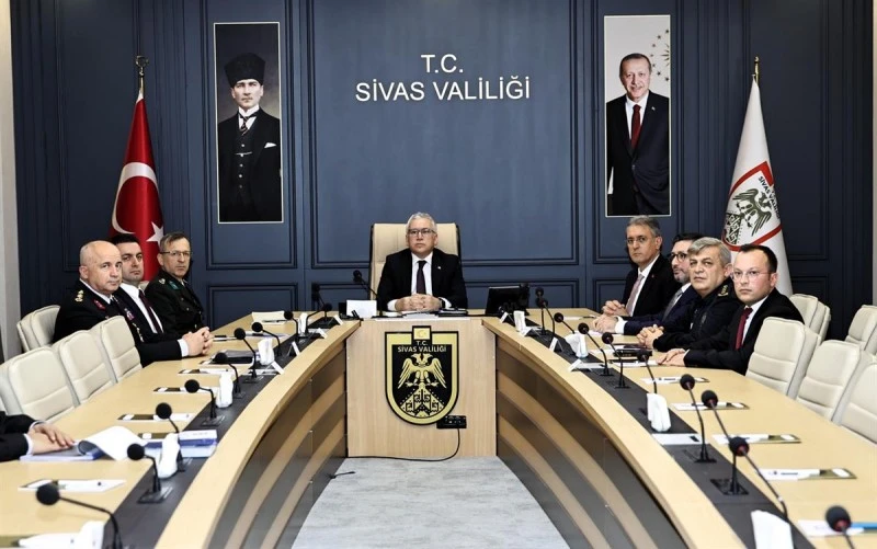 Sivas’ta Asayiş ve Güvenlik Toplantısı Yapıldı