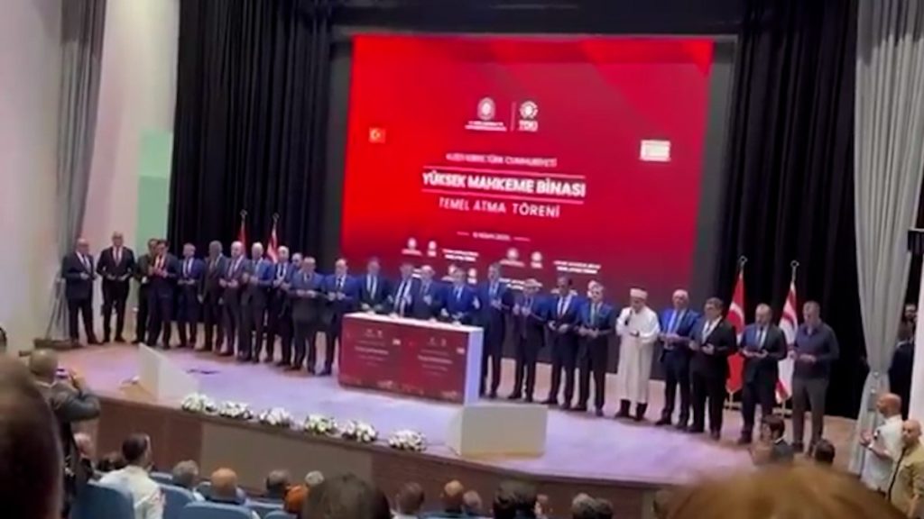 Kıbrıs’ta Yüksek Mahkeme ve Millet Kütüphanesi Temel Atma Töreni