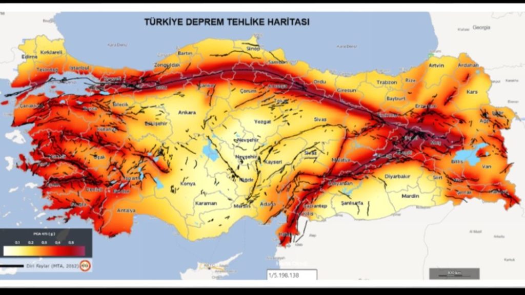 Türkiye’de Deprem Riski En Az Olan Şehirler Listelendi