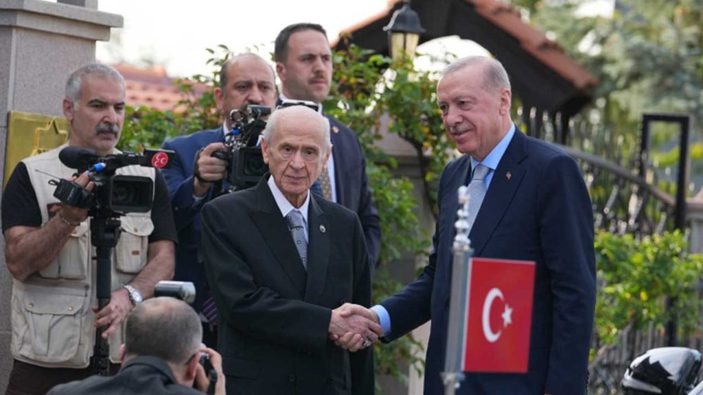 Erdoğan ve Bahçeli’den Ankara’da Görüşme