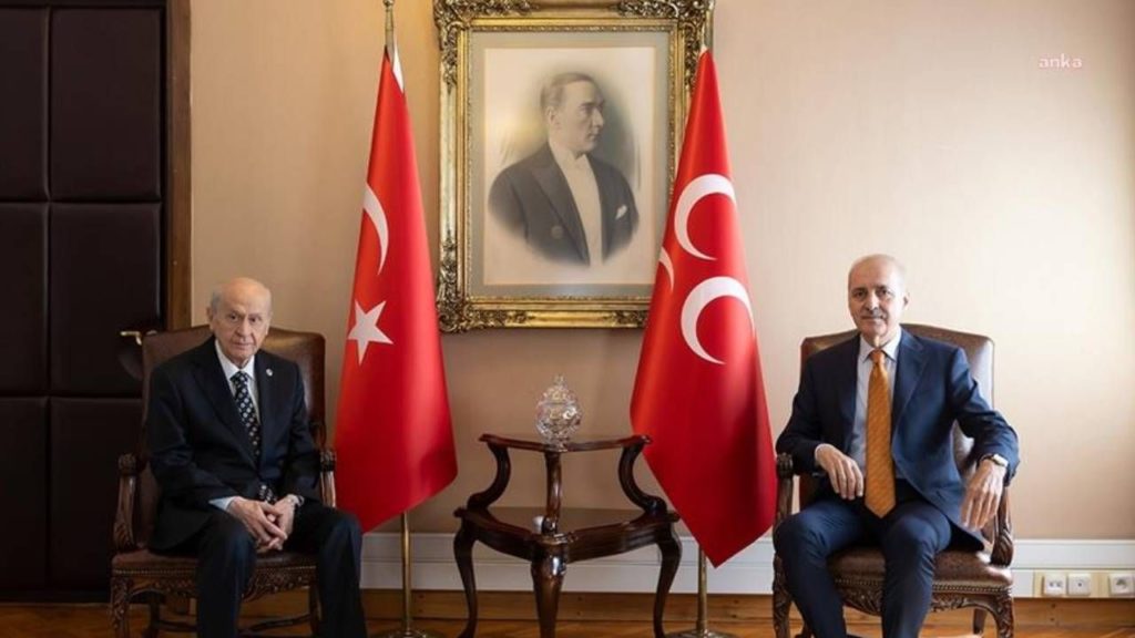 Kurtulmuş ve Bahçeli Yüz Yüze Görüştü