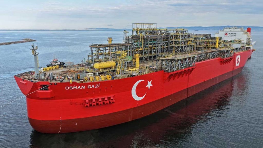 Osman Gazi Yüzer Doğal Gaz Platformu Karadeniz’de Güçleniyor