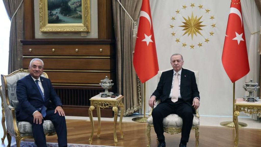 Cumhurbaşkanı Erdoğan ile DSP Genel Başkanı Önder Aksakal Görüşmesi
