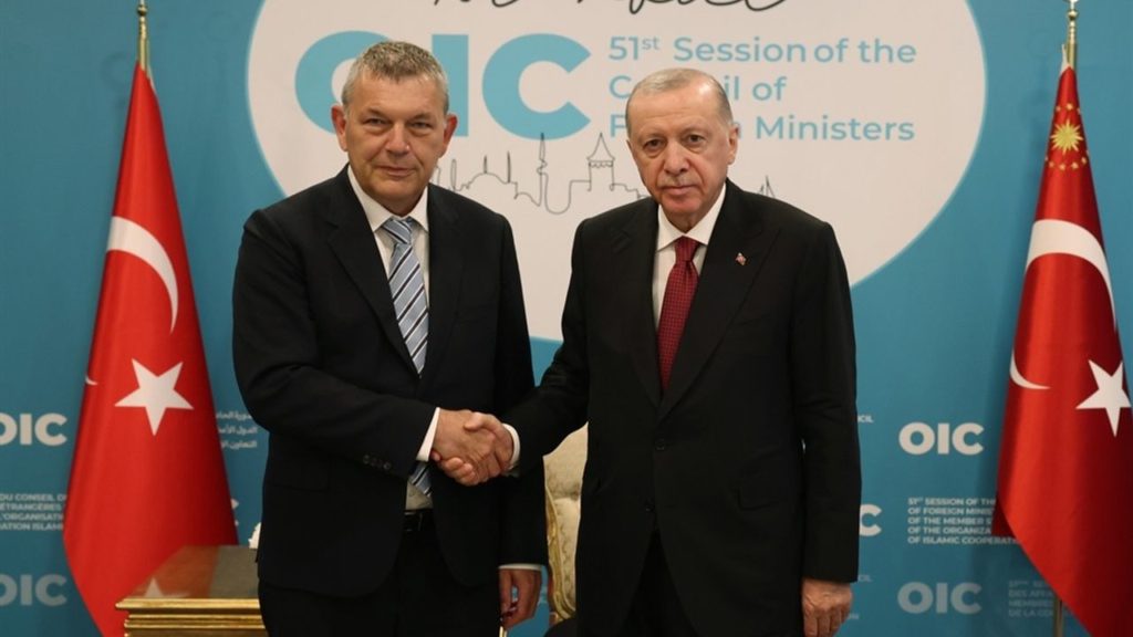 Cumhurbaşkanı Erdoğan ve UNRWA Genel Komiseri Lazzarini Görüşmesi