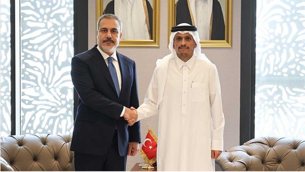 Hakan Fidan ve Şeyh Muhammed bin Abdurrahman Al Sani Gazze Çatışmaları Üzerine Görüştü