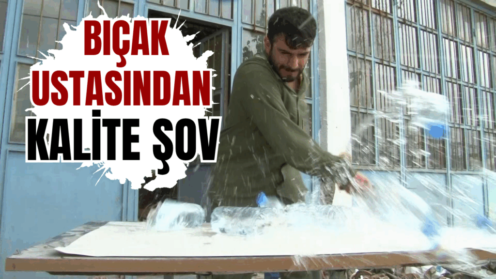 Sivas’ta Usta Bıçakçı Emre Göçeri’nin Şovuyla Dikkat Çekti