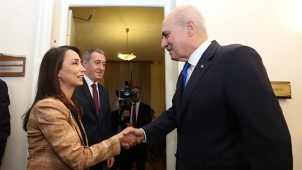 TBMM Başkanı Numan Kurtulmuş, DEM Parti Eş Genel Başkanlarıyla Görüştü