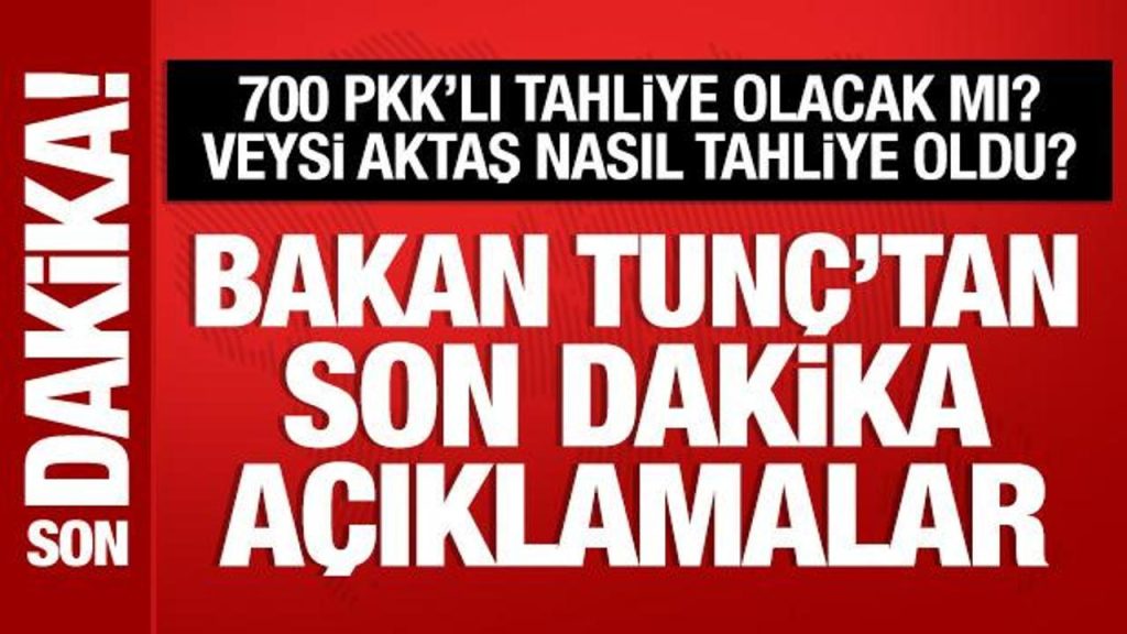 Bakan Tunç’tan Terör ve Güncel Politikalar Hakkında Açıklamalar