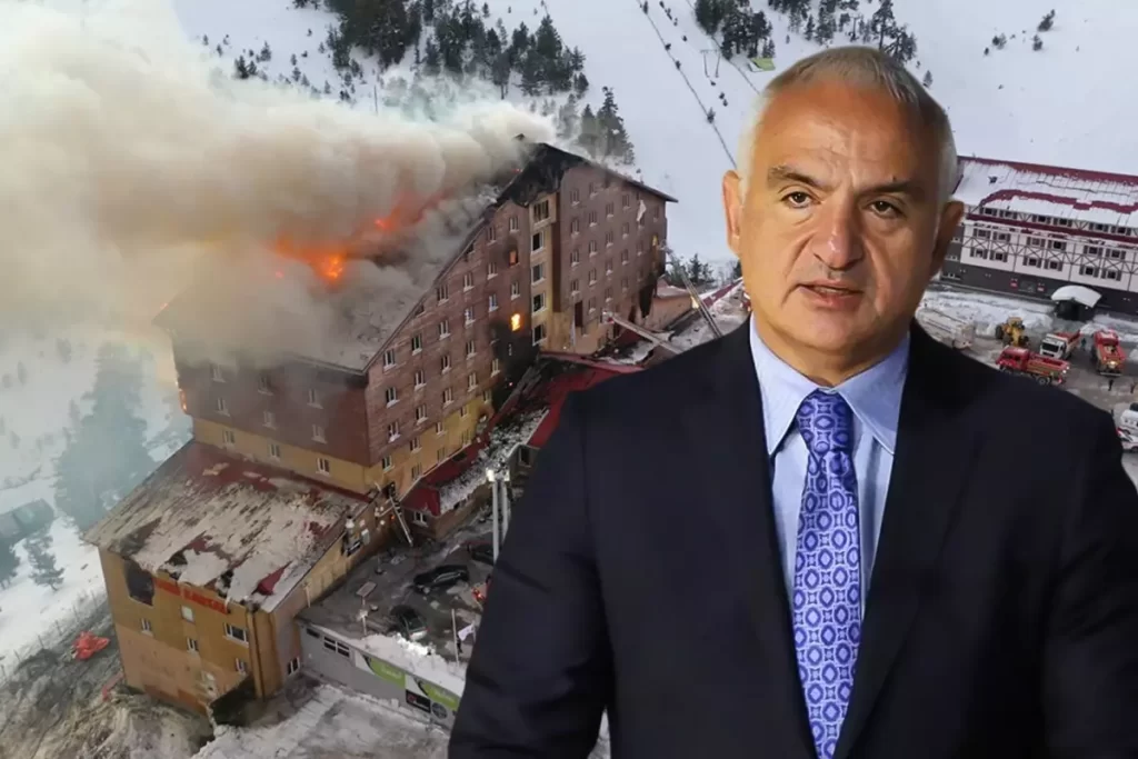 Kültür ve Turizm Bakanlığı’ndan Bolu Grand Kartal Otel Yangınıyla İlgili Soruşturma Kararı