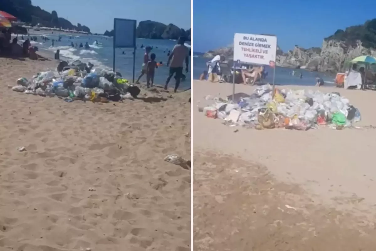 Şile Plajı’nda Temizlik Sorunu Gündemde