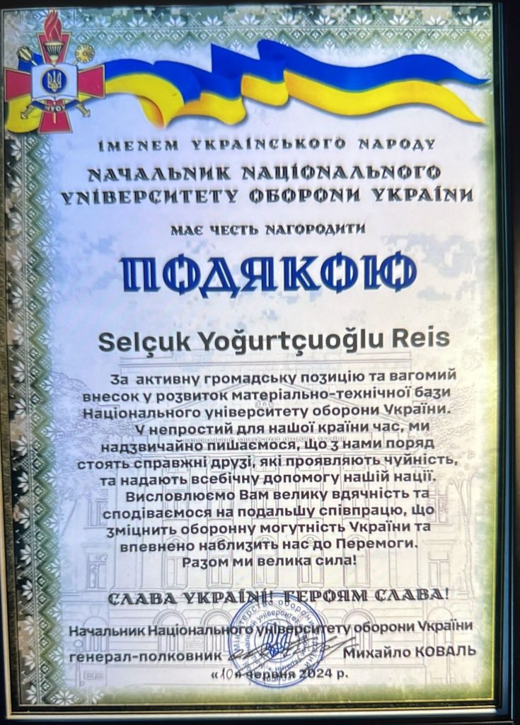 Ukrayna'ya Destek Yatırımını Sürdüren Türk İş Adamı Selçuk Yoğurtçuoğlu