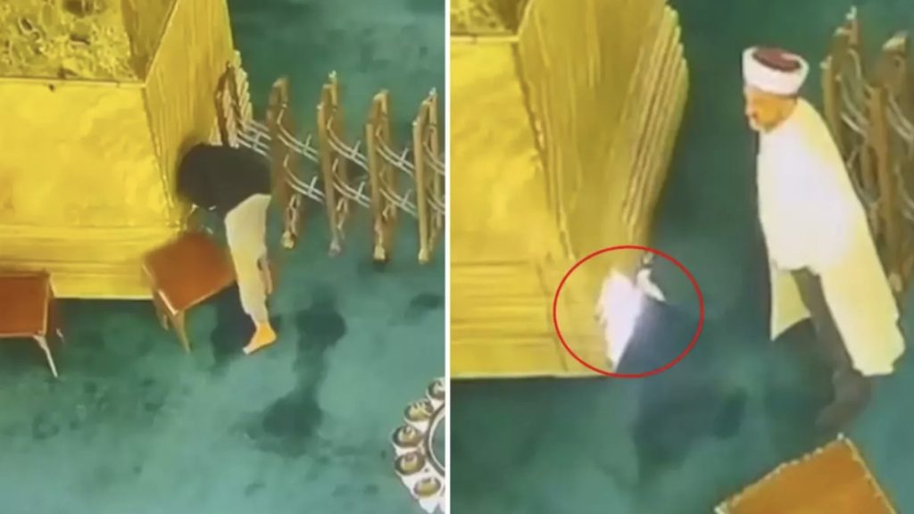 Ayasofya Camii’nde Kundaklama Girişimi Panik Yarattı