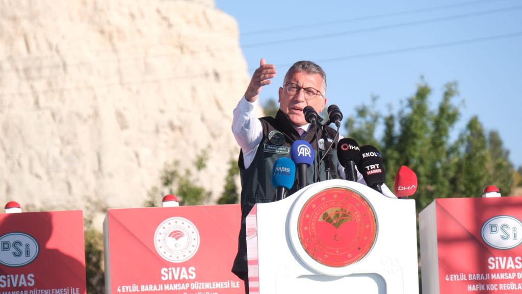 Sivas’ta 4 Eylül Barajı ve Hafik Koç Regülatörü Temel Atma Töreni