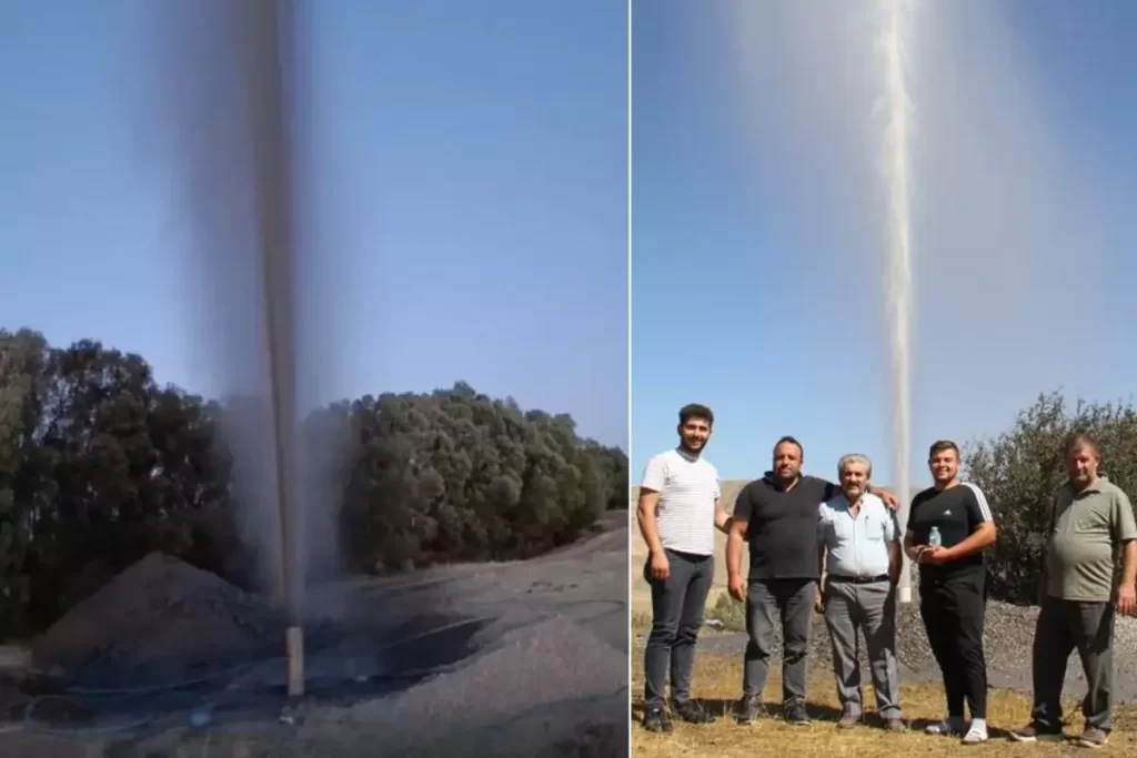 Suşehri’nde sondaj sırasında petrole benzeyen sıvı çıktı