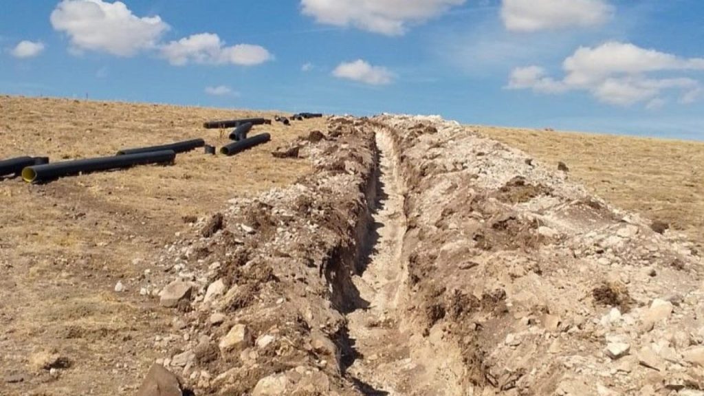 Altınyayla’da 1300 Metrelik Kanalizasyon Hattı Tamamlandı