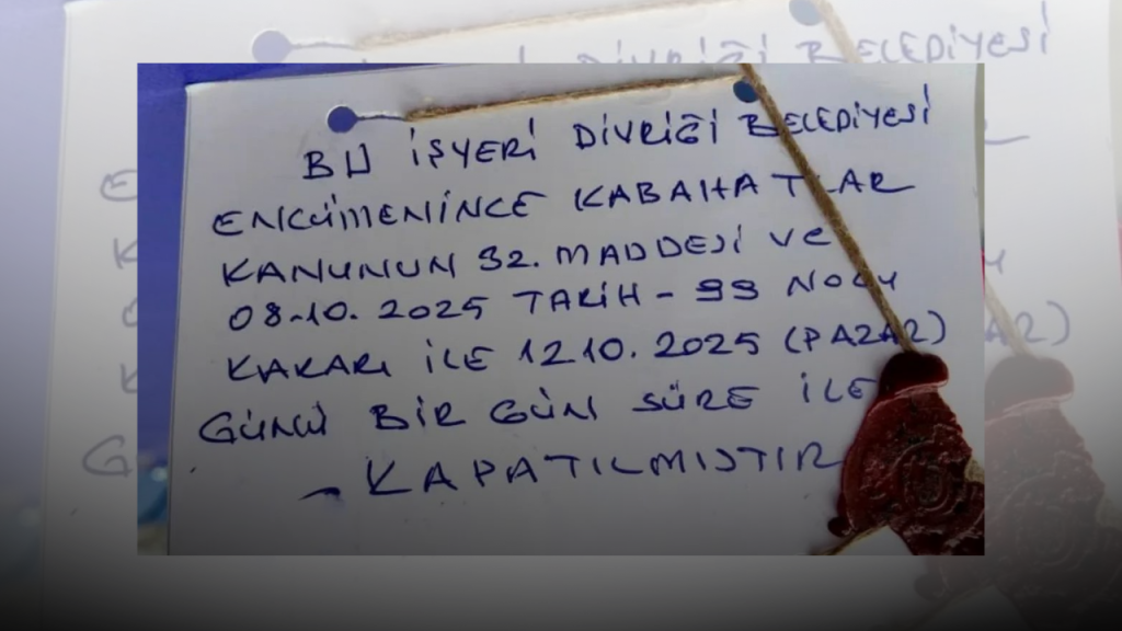 Divriği’nde son kullanma tarihi geçmiş ürünlere denetim ve kapatma