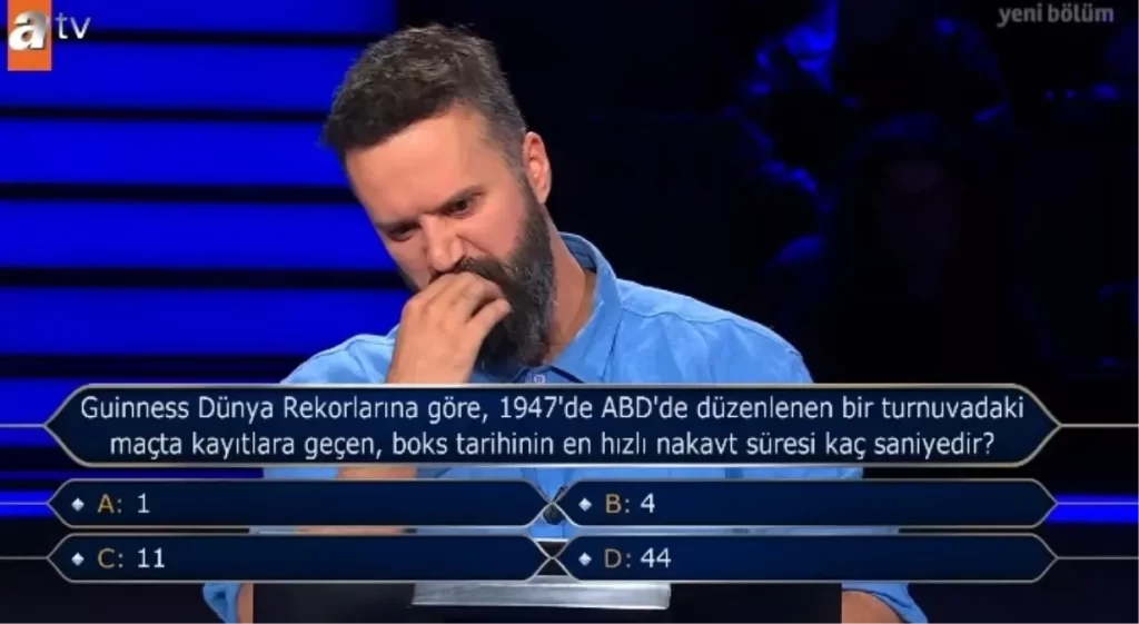 Kim Milyoner Olmak İster’de İlginç Soru ve Bilgiler