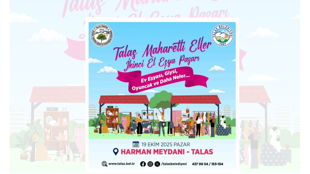 Talas’ta İkinci El Eşya ve Kadın Ürünleri Pazarı Etkinliği