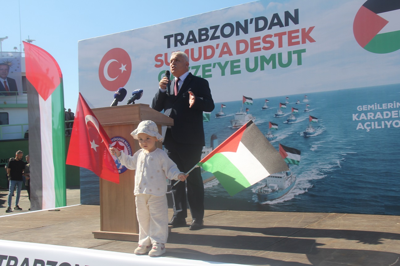 Trabzon'da Gazze halkına insani yardım vurgusuyla gerçekleştirilen etkinlik