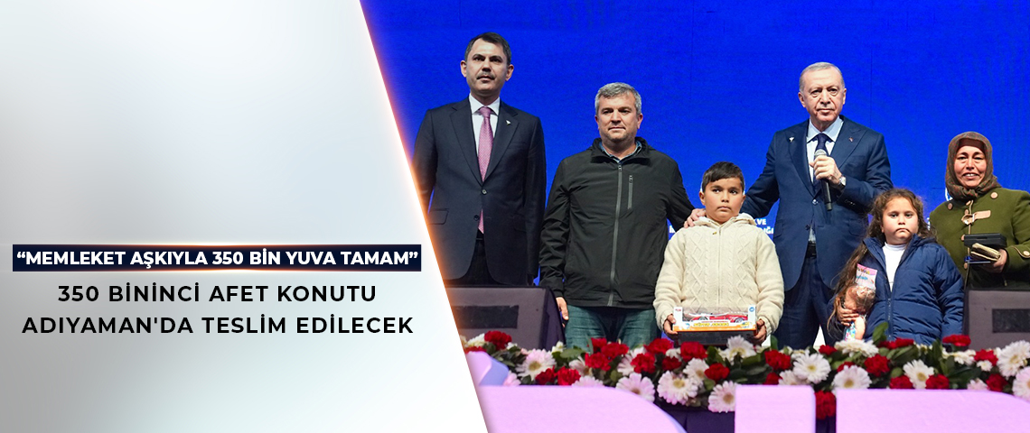 Deprem bölgesinde büyük konut teslimatı