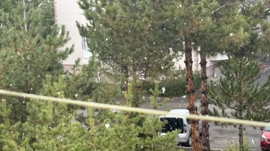 Sivas’ta Kış Etkisini Gösteriyor, Kar ve Yağmur Birlikte Yağdı