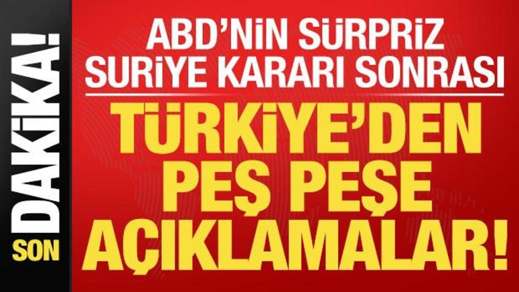 ABD’nin Suriye’ye Yönelik Yaptırımları Kaldırması Sonrası Gelişmeler