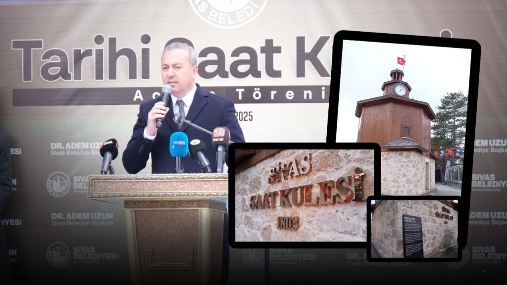 Sivas Kalesi’ndeki Saat Kulesi yeniden inşa edildi