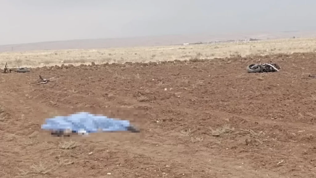 Yaralı motosiklet sürücüsü kontrolü kaybederek kaza yaptı