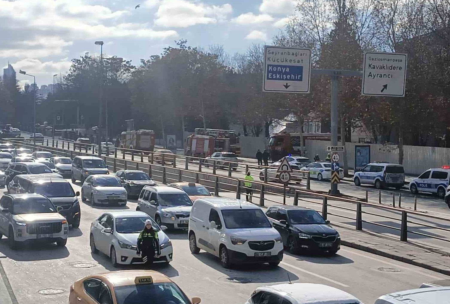 İçişleri Bakanlığı Yerleşkesinde Yangın