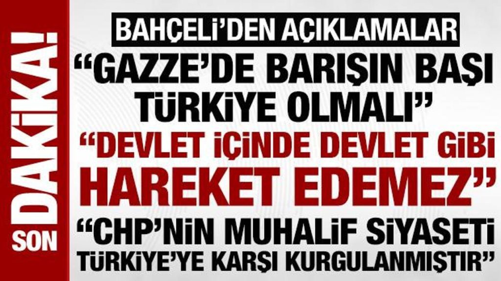 Devlet Bahçeli, Türkiye ve bölge için kritik açıklamalar yaptı