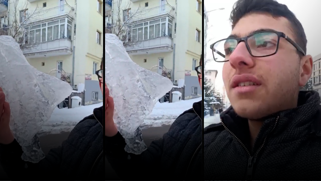 Sivas’ta yoğun kar ve buz, yaşamı olumsuz etkiliyor