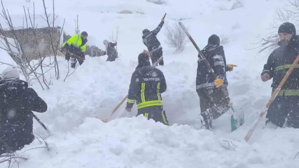 Van’da Çığ Felaketi: 22 Ev Boşaltıldı, Bir Kişi Yaralandı