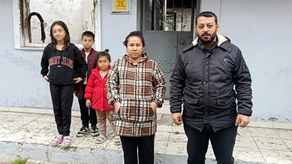 Yeniimaret Mahallesinde Yangın Mağduru Ailenin Çaresizliği