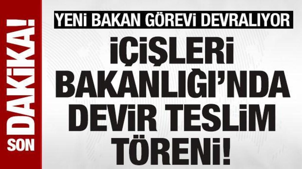 İçişleri Bakanlığına Mustafa Çiftçi atandı; Yerlikaya görevini devretti