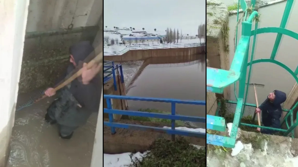 Kalın Regülatörü Tıkanıklığıyla Tonlarca Su Boşa Akıyor