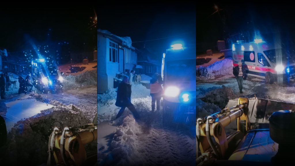 Köy Yolları Kapandı, İdare Ekipleri Ulaşıma Açtı