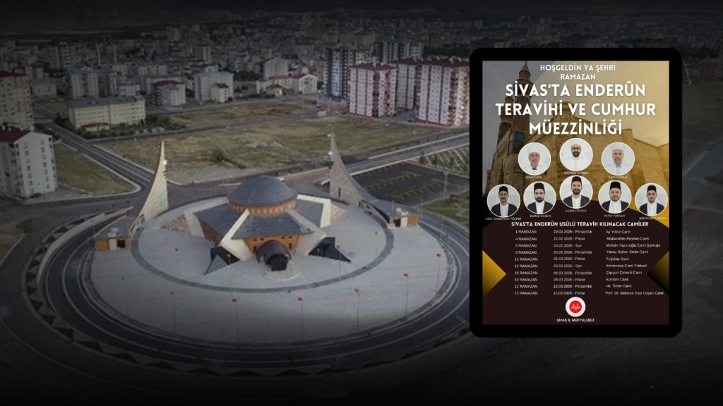 Sivas’ta Enderûn usulü teravihle Ramazan manevi atmosferi yükseliyor