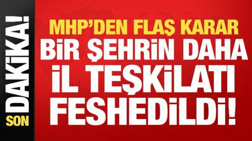 MHP Kütahya İl Başkanlığı feshedildi; Mehmet Ali Türker atandı