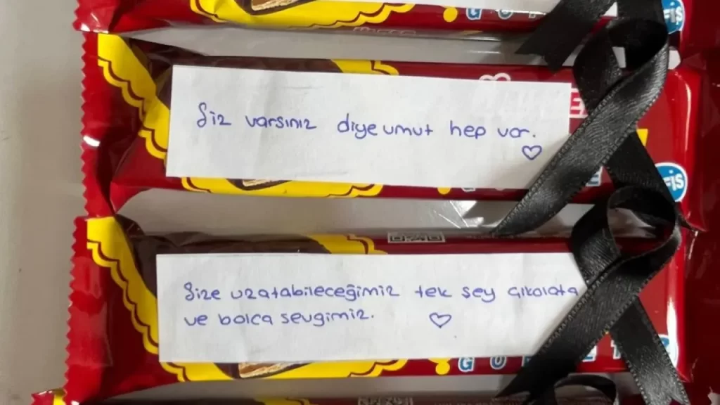 Okulda destek mesajlarıyla güven ve dayanışma vurgusu