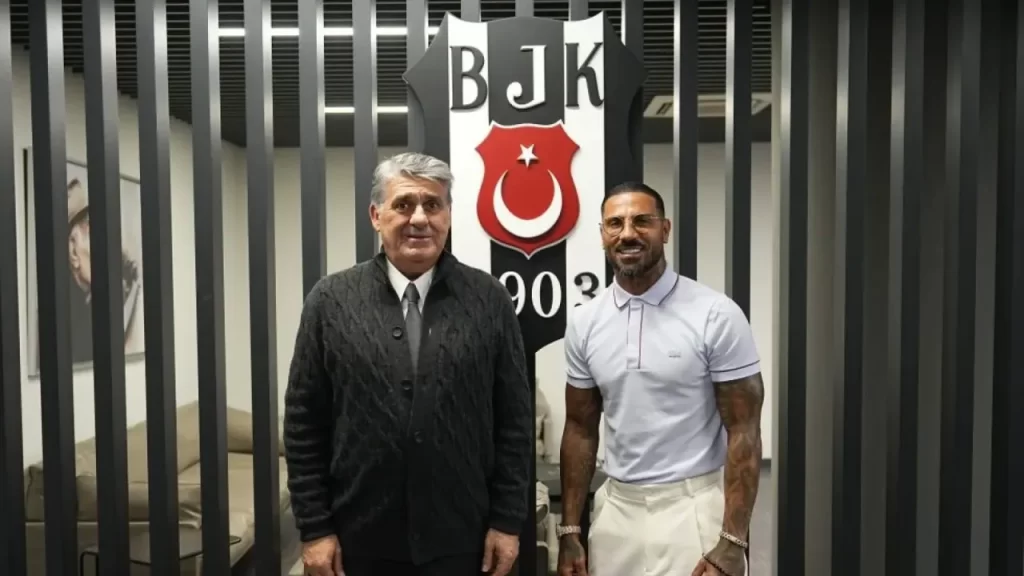 Quaresma, kulüp başkanını makamında ağırladı: Samimi sohbet ve hatıra fotoğrafı
